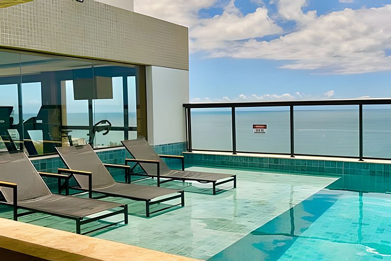 Vista Mar Studio Com Terraço e Piscina Na Barra