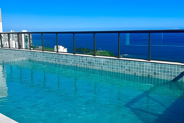 Vista Mar Studio Com Terraço e Piscina Na Barra