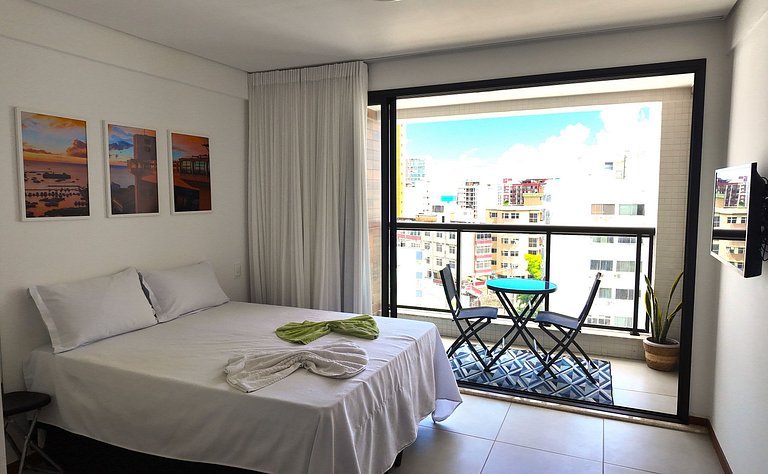 Vista Mar Studio Com Terraço e Piscina Na Barra
